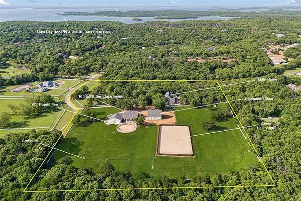 10.7 Acres of Land with Home for Sale in Pilot Point, Texas