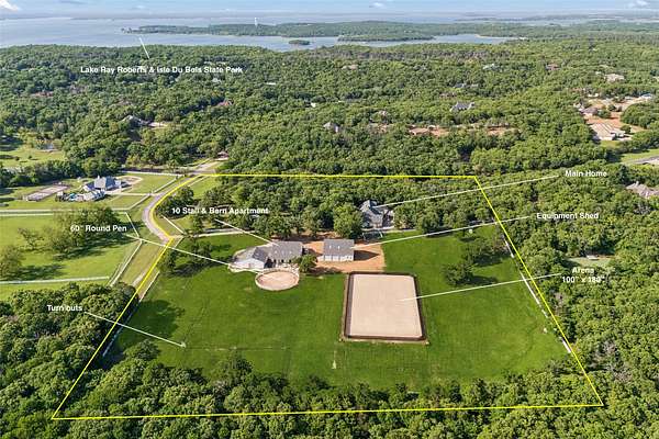 10.7 Acres of Land with Home for Sale in Pilot Point, Texas