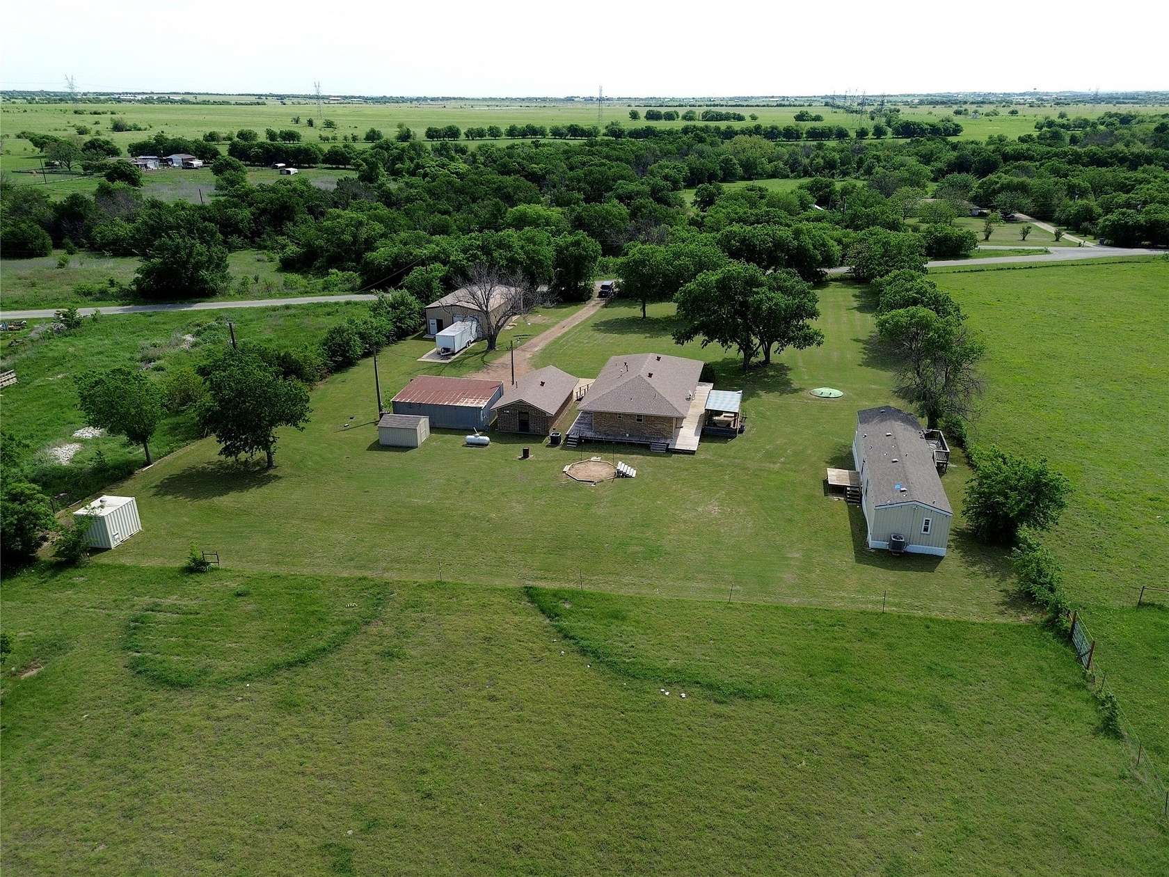 5 Acres of Land with Home for Sale in Krum, Texas