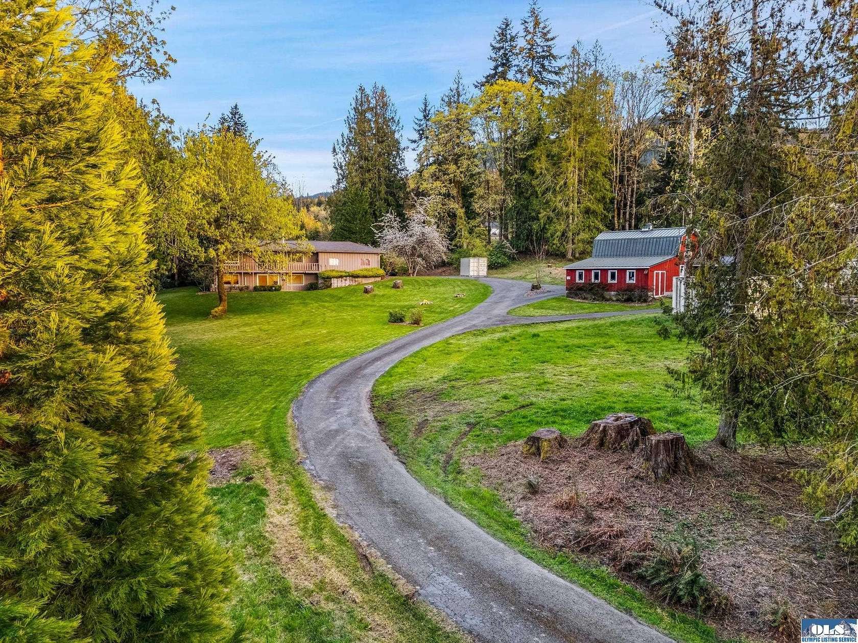 9.7 Acres of Land with Home for Sale in Port Angeles, Washington