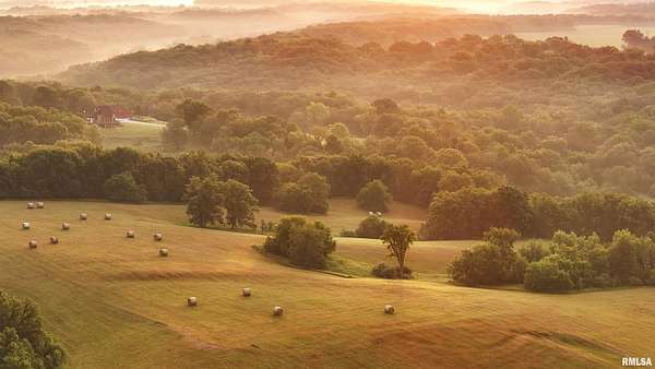 108 Acres of Agricultural Land with Home for Sale in Ellisville, Illinois