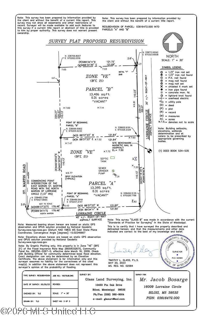 0.31 Acres of Residential Land for Sale in Biloxi, Mississippi