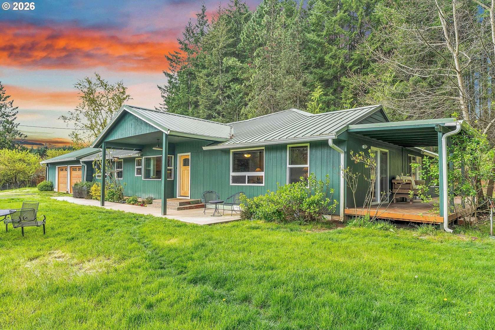 36 Acres of Land with Home for Sale in Deer Island, Oregon