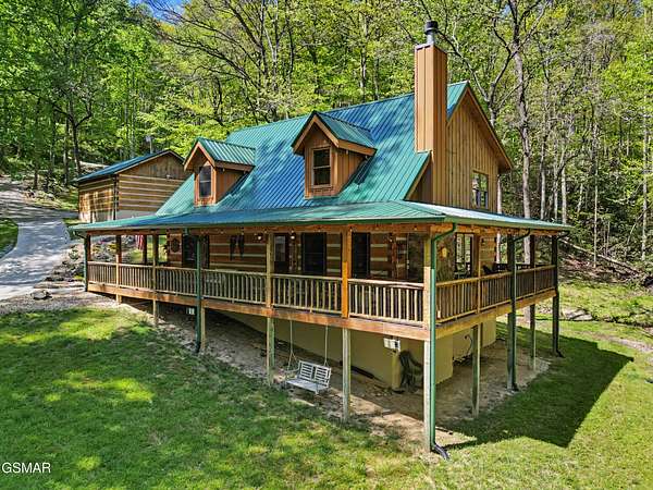 5.38 Acres of Land with Home for Sale in Townsend, Tennessee