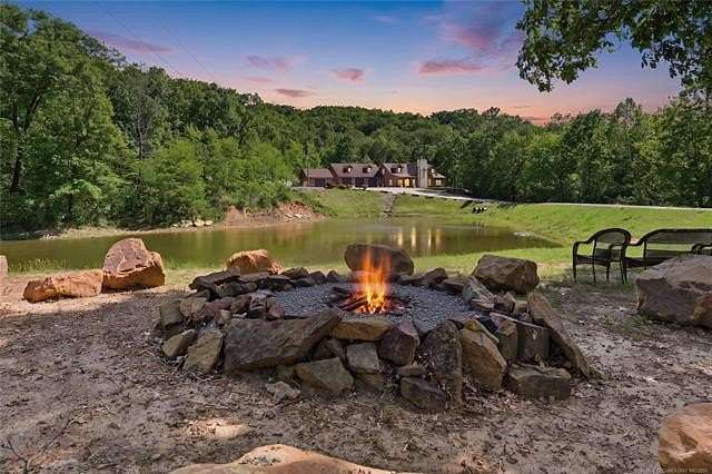 53 Acres of Recreational Land with Home for Sale in Vian, Oklahoma