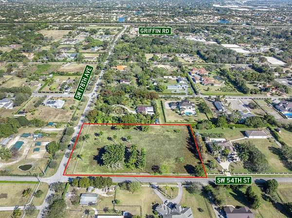 4 Acres of Residential Land for Sale in Southwest Ranches, Florida