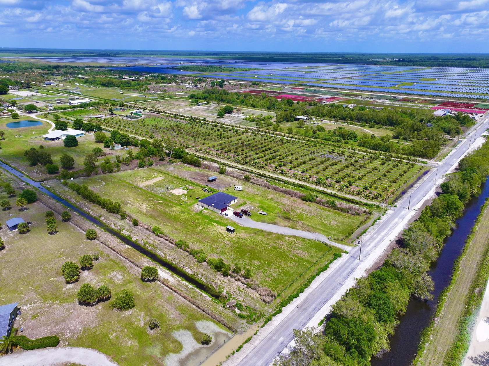 5.57 Acres of Land with Home for Lease in Loxahatchee Groves, Florida