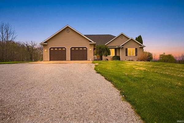 4.85 Acres of Land with Home for Sale in Kendallville, Indiana