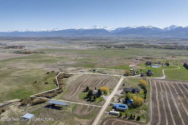 6.86 Acres of Land with Home for Sale in Victor, Idaho