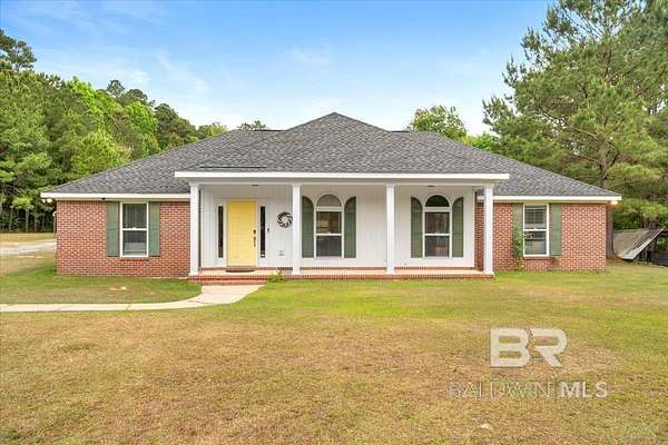 5.1 Acres of Land with Home for Sale in Stockton, Alabama