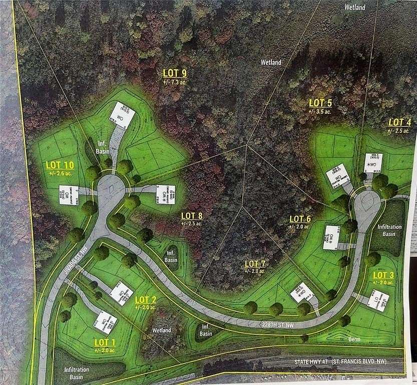 2 Acres of Land for Sale in Oak Grove, Minnesota