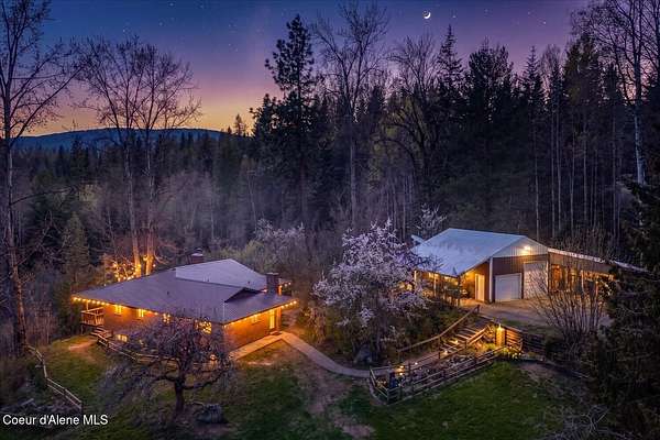 8.46 Acres of Land with Home for Sale in Priest River, Idaho