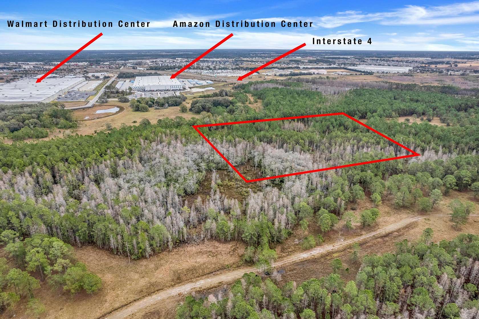 10.1 Acres of Commercial Land for Sale in Polk City, Florida