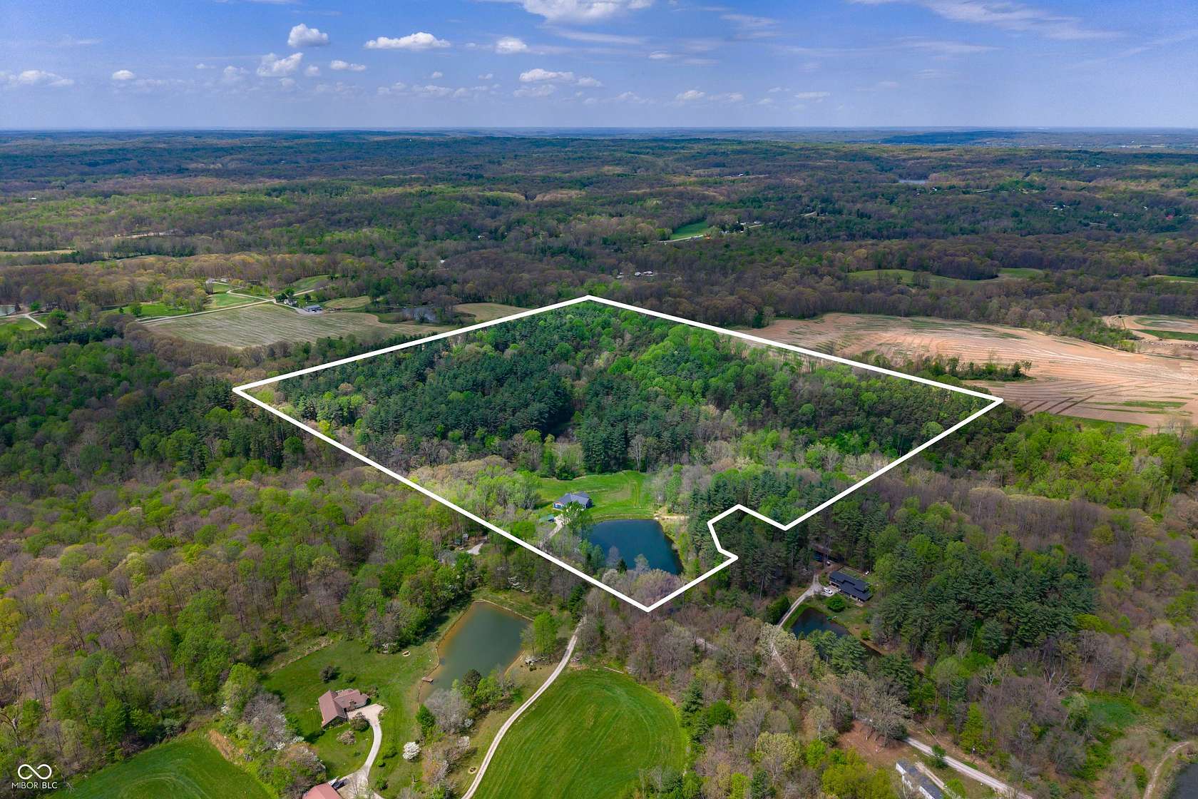 49.9 Acres of Recreational Land with Home for Sale in Morgantown, Indiana