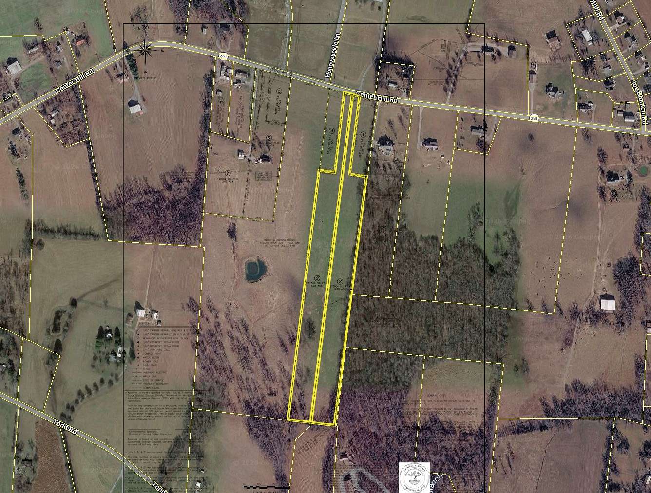 6.29 Acres of Residential Land for Auction in Woodbury, Tennessee