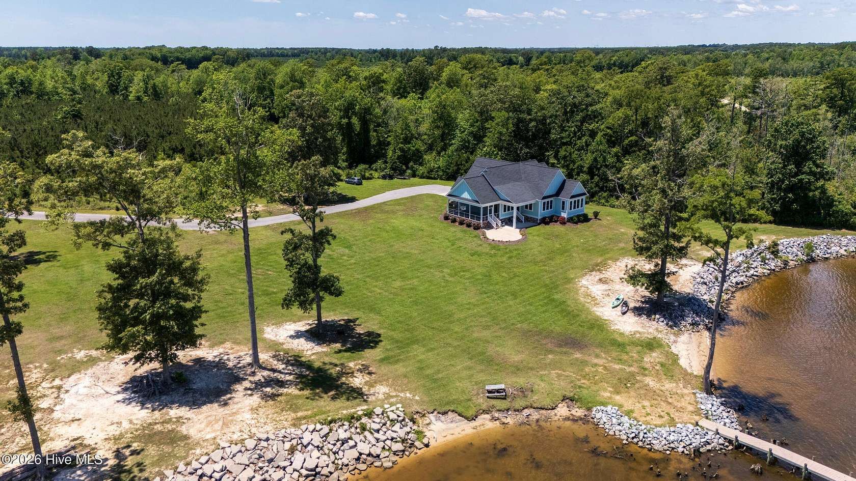 29.4 Acres of Recreational Land with Home for Sale in Hertford, North Carolina