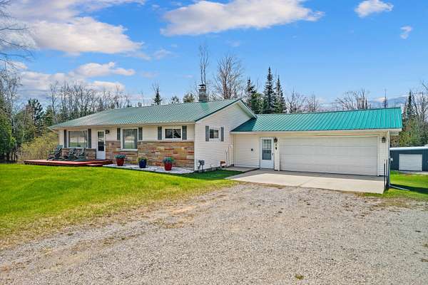 5.62 Acres of Land with Home for Sale in Lachine, Michigan