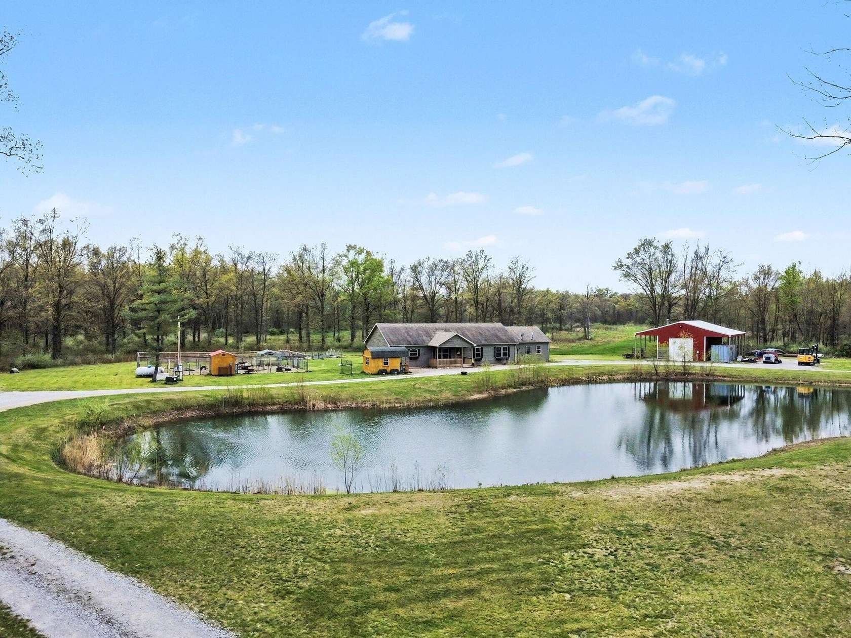 144 Acres of Land with Home for Sale in Wheatfield, Indiana