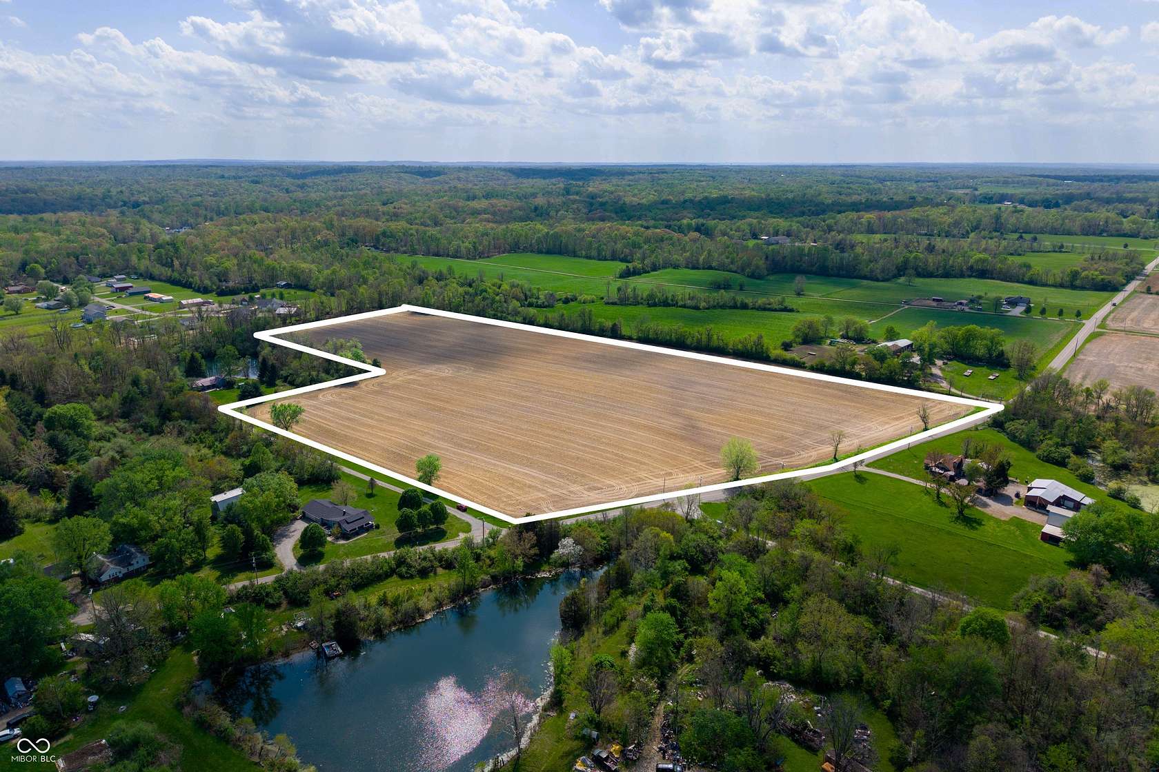 21.3 Acres of Agricultural Land for Sale in Trafalgar, Indiana