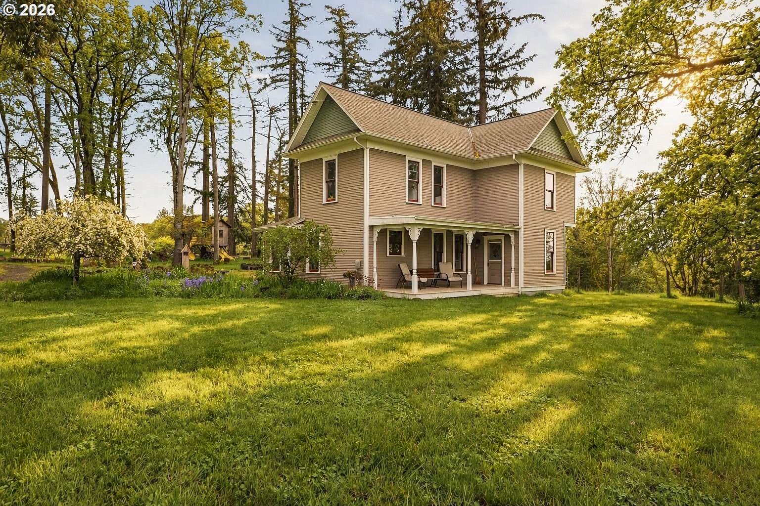 32.8 Acres of Agricultural Land with Home for Sale in Molalla, Oregon