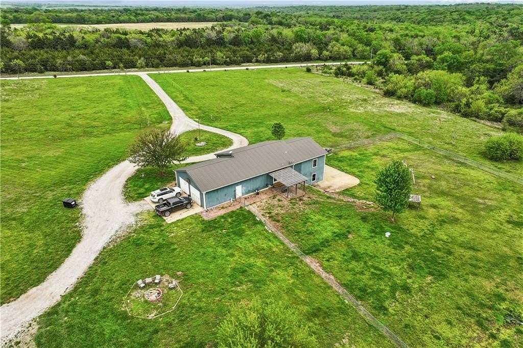 9.4 Acres of Land with Home for Sale in Mound City, Kansas