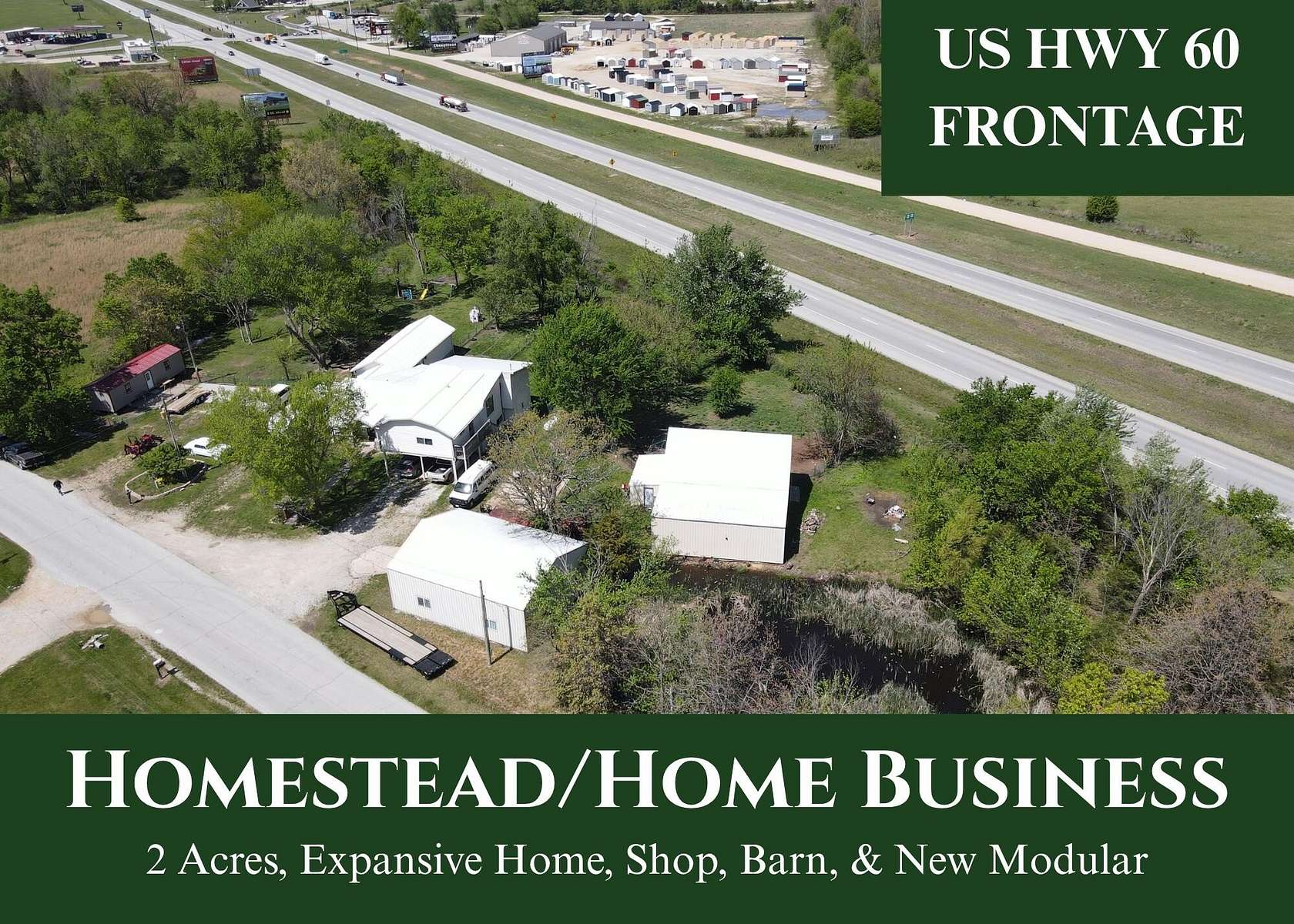 2 Acres of Land with Home for Sale in Seymour, Missouri