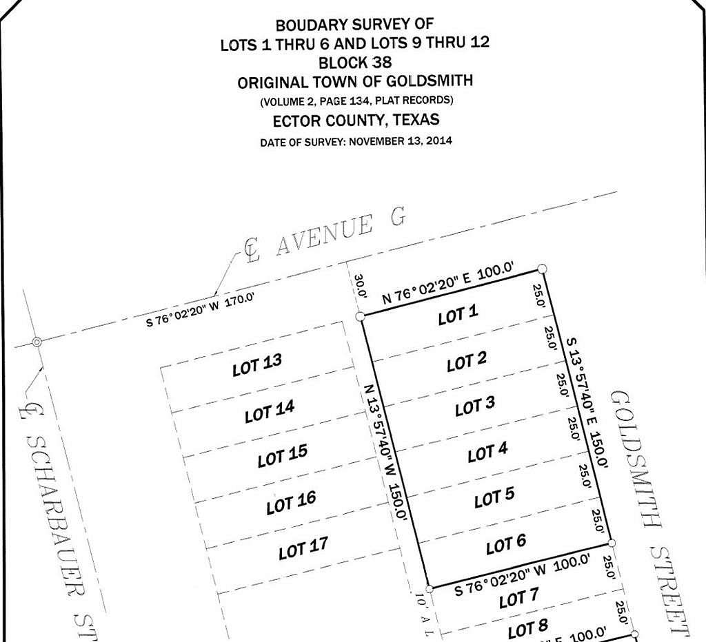 0.24 Acres of Land for Sale in Goldsmith, Texas