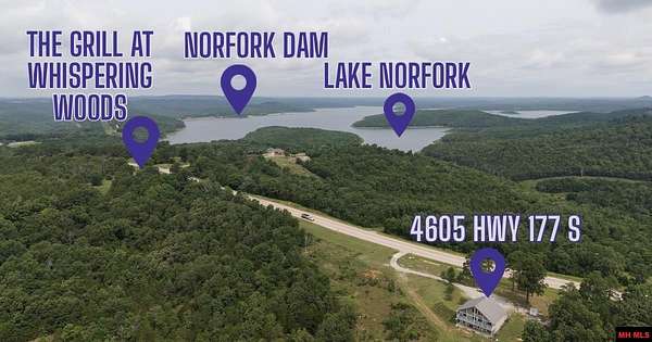 19 Acres of Land with Home for Sale in Jordan, Arkansas
