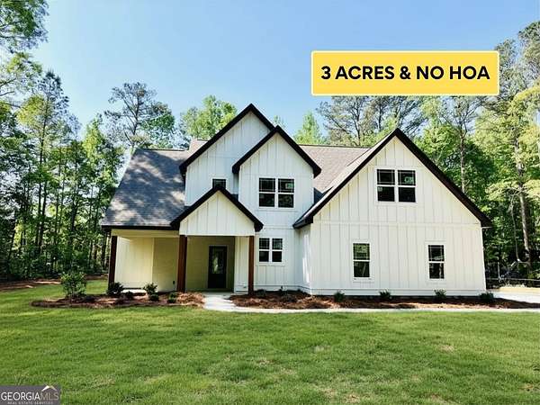 3 Acres of Land with Home for Sale in Sharpsburg, Georgia