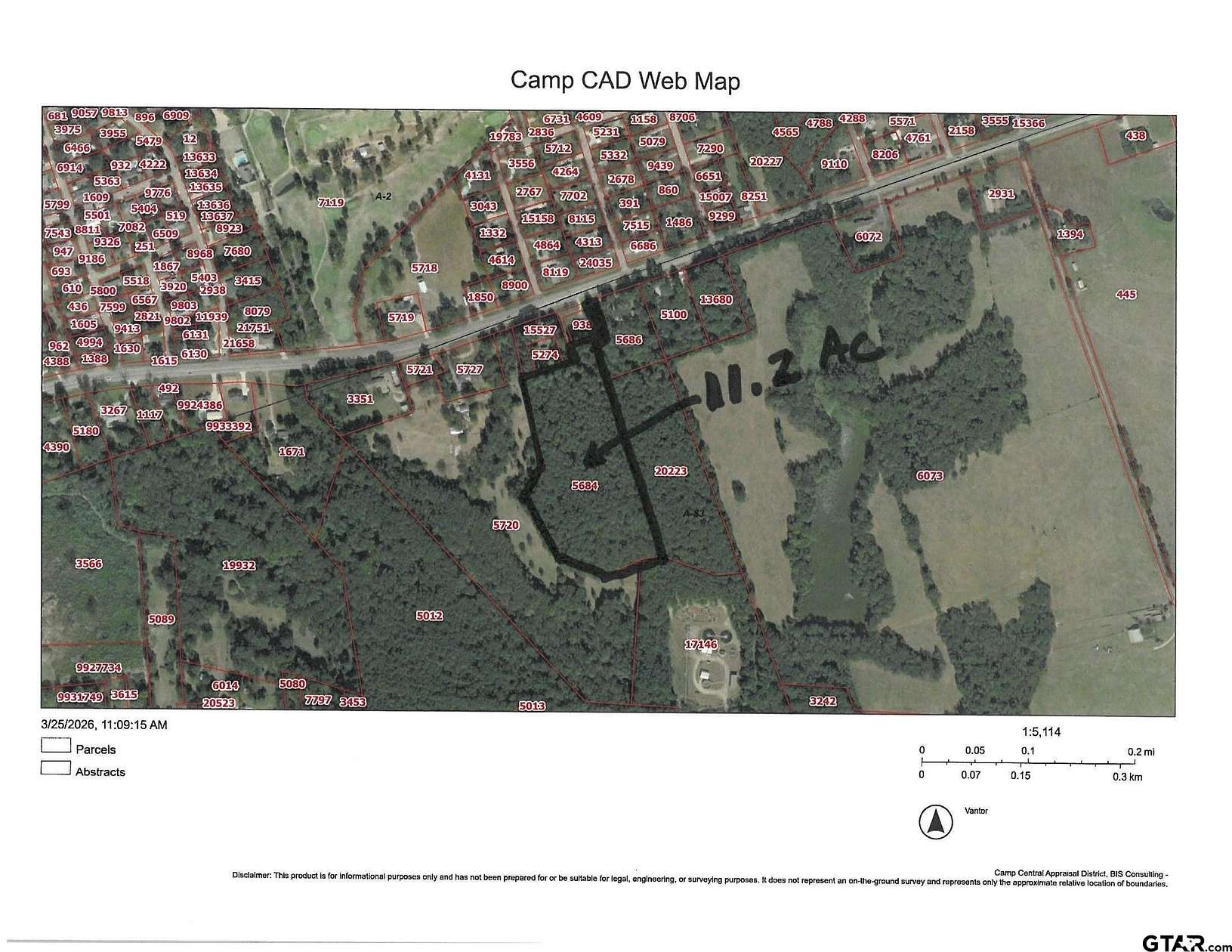 11.2 Acres of Land for Sale in Pittsburg, Texas