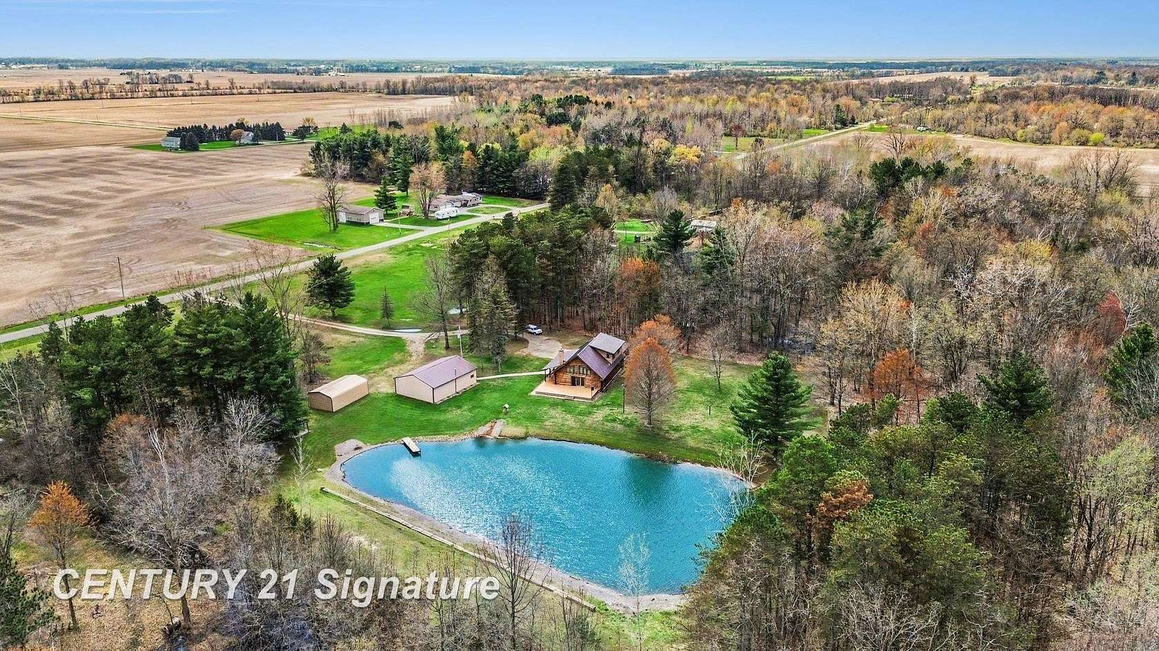 6 Acres of Land with Home for Sale in Oakley, Michigan