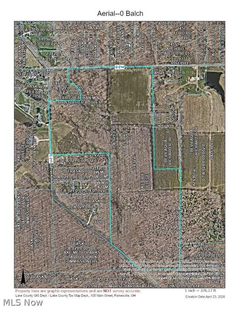 63.4 Acres of Recreational & Residential Land for Sale in Leroy Township, Ohio