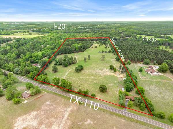 30 Acres of Agricultural Land with Home for Sale in Tyler, Texas