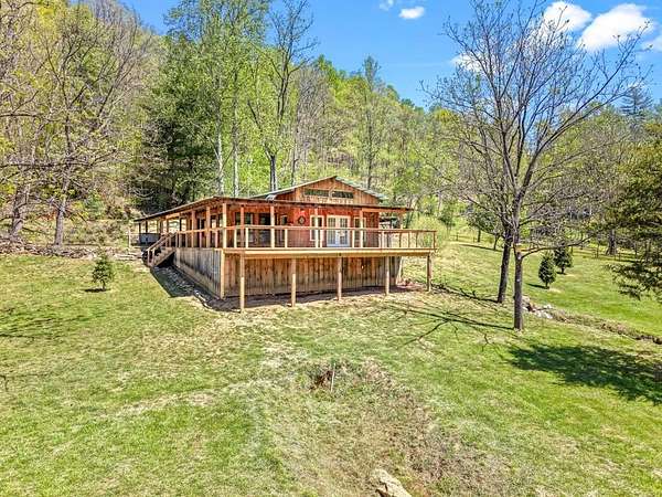 5.74 Acres of Land with Home for Sale in Tuckasegee, North Carolina