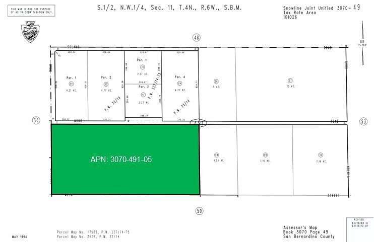 20 Acres of Land for Sale in Phelan, California