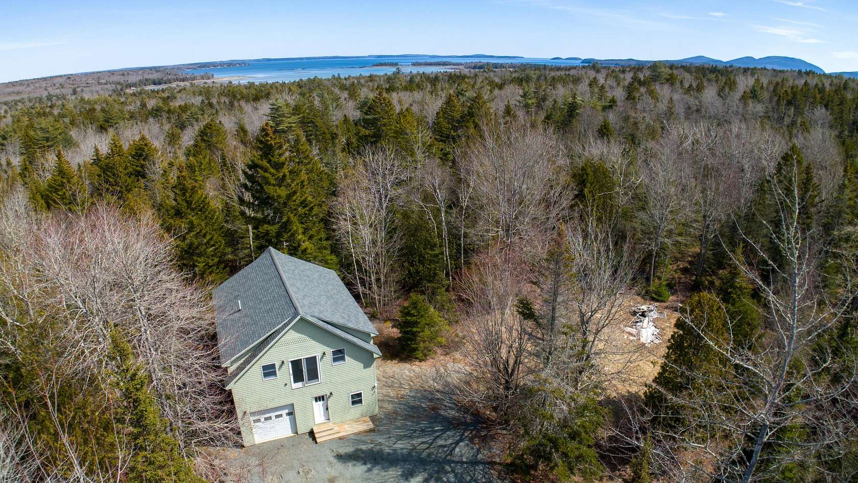 72 Acres of Land with Home for Sale in Lamoine Town, Maine