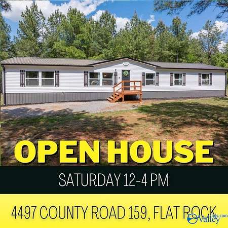 5 Acres of Land with Home for Sale in Flat Rock, Alabama