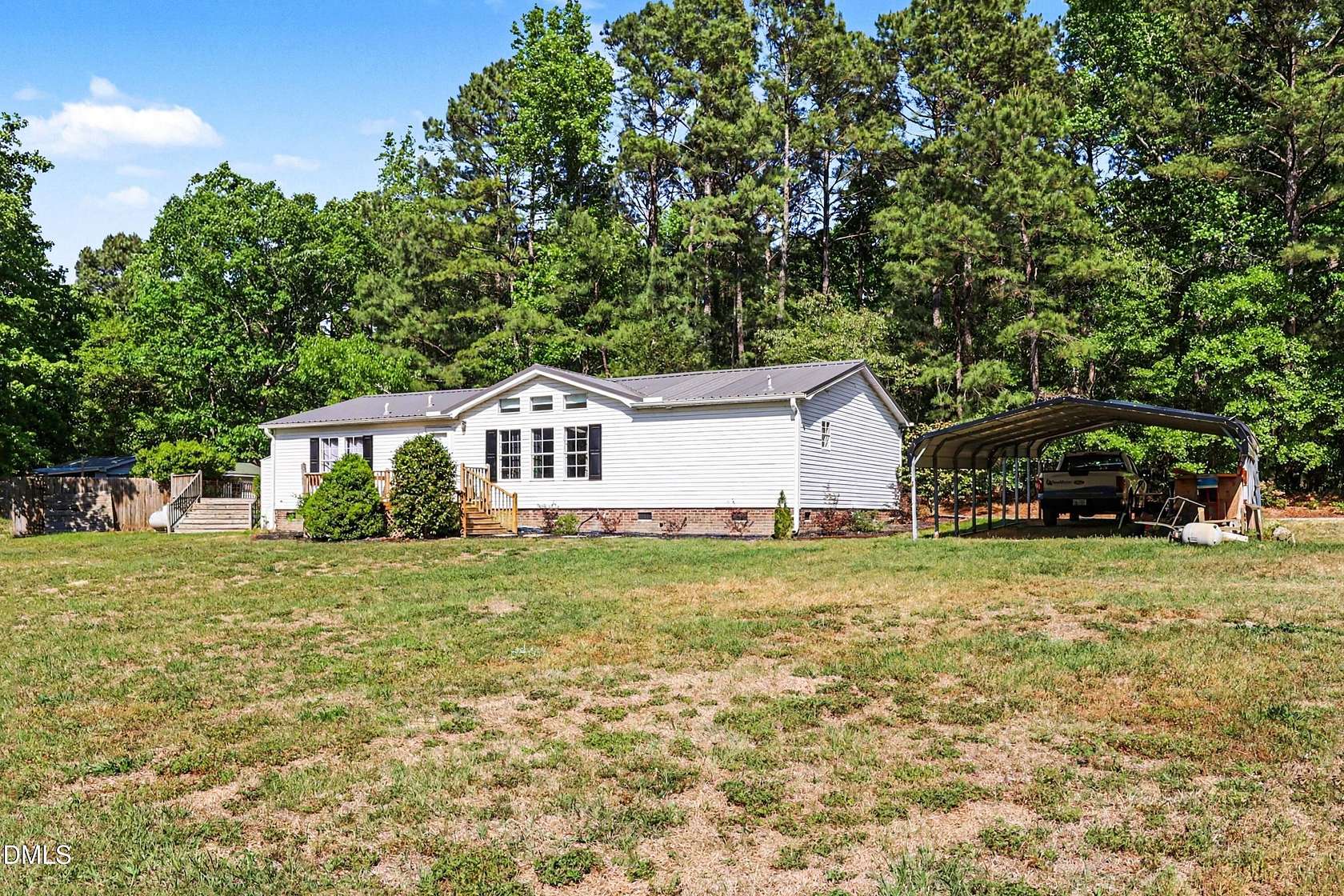 10.5 Acres of Land with Home for Sale in Four Oaks, North Carolina
