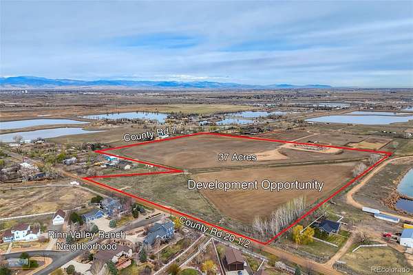 37 Acres of Agricultural & Residential Land for Sale in Longmont, Colorado