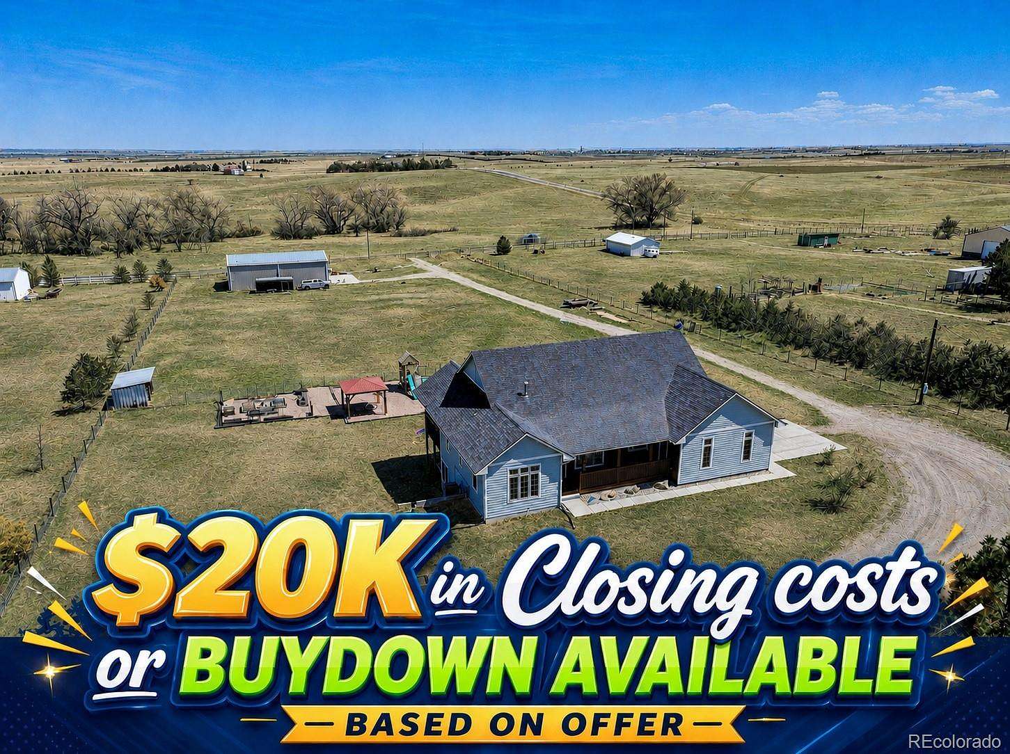 2.4 Acres of Land with Home for Sale in Strasburg, Colorado