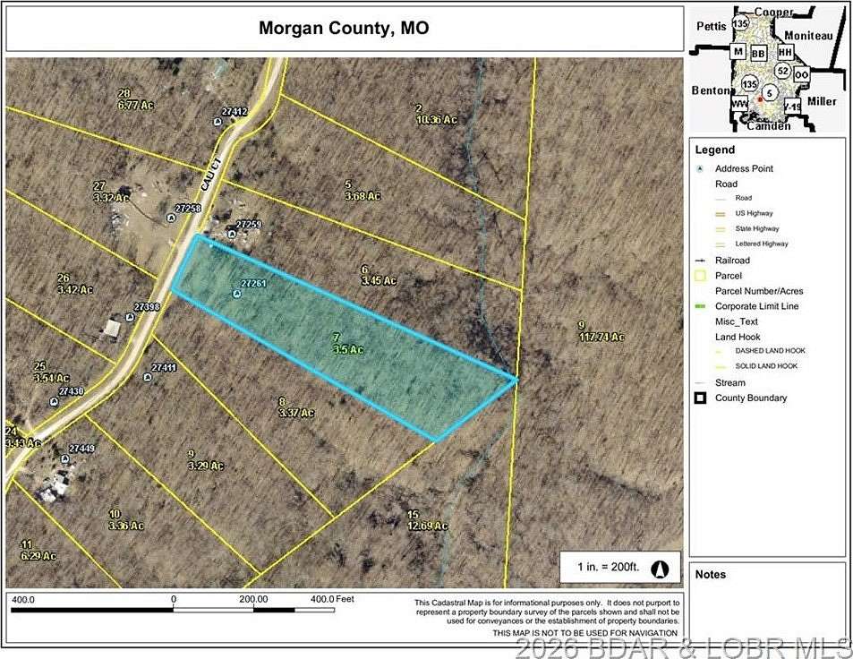 3.5 Acres of Land for Sale in Gravois Mills, Missouri