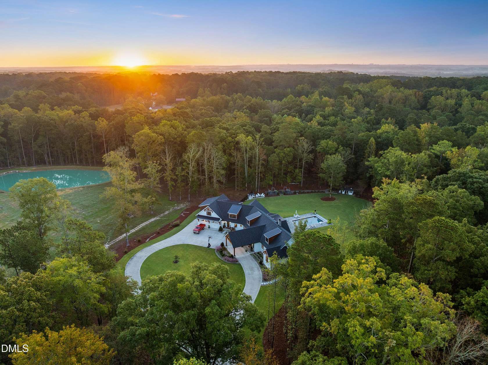 15.3 Acres of Land with Home for Sale in Apex, North Carolina