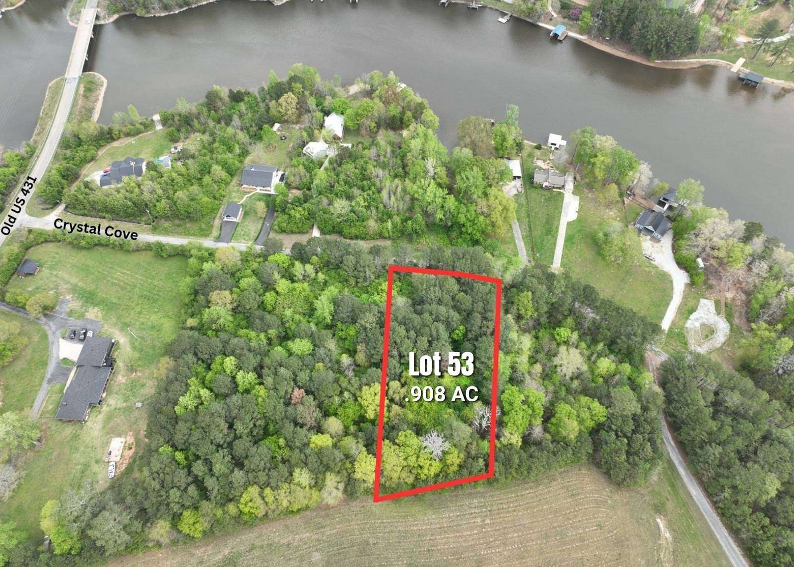 0.9 Acres of Residential Land for Auction in Wedowee, Alabama