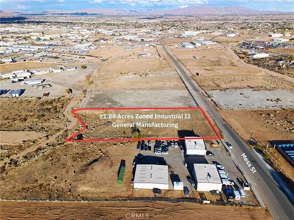 1.88 Acres of Commercial Land for Sale in Hesperia, California