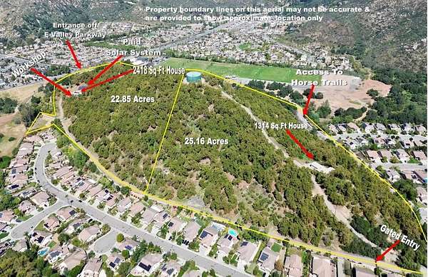 49 Acres of Agricultural Land with Home for Sale in Escondido, California