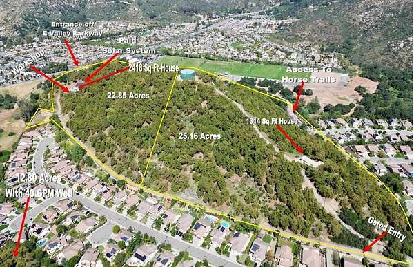 49 Acres of Improved Agricultural Land for Sale in Escondido, California
