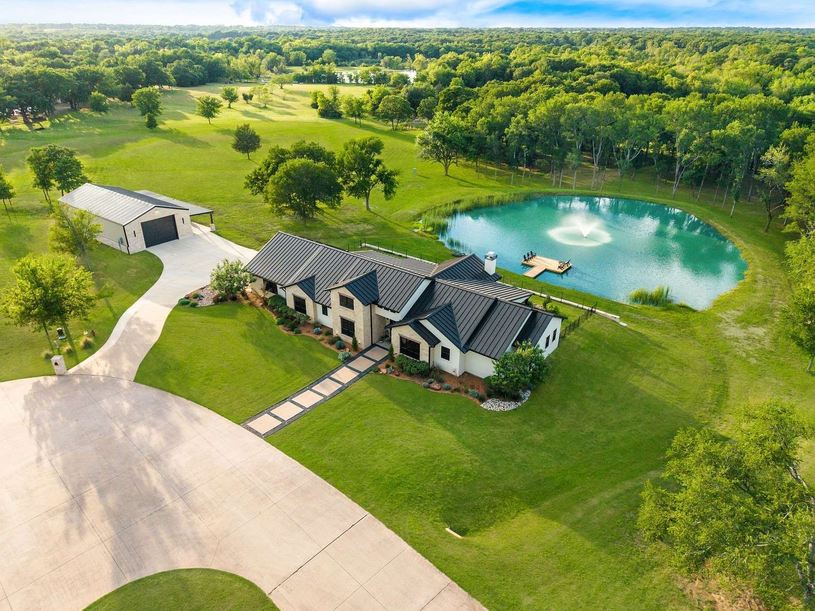 10.4 Acres of Recreational Land with Home for Sale in Wills Point, Texas