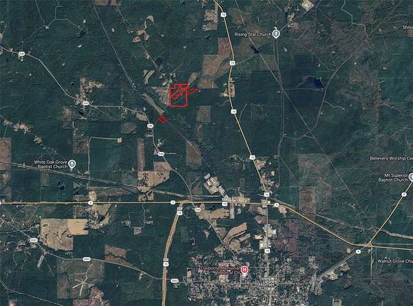 62 Acres of Recreational Land with Home for Sale in Homer, Louisiana
