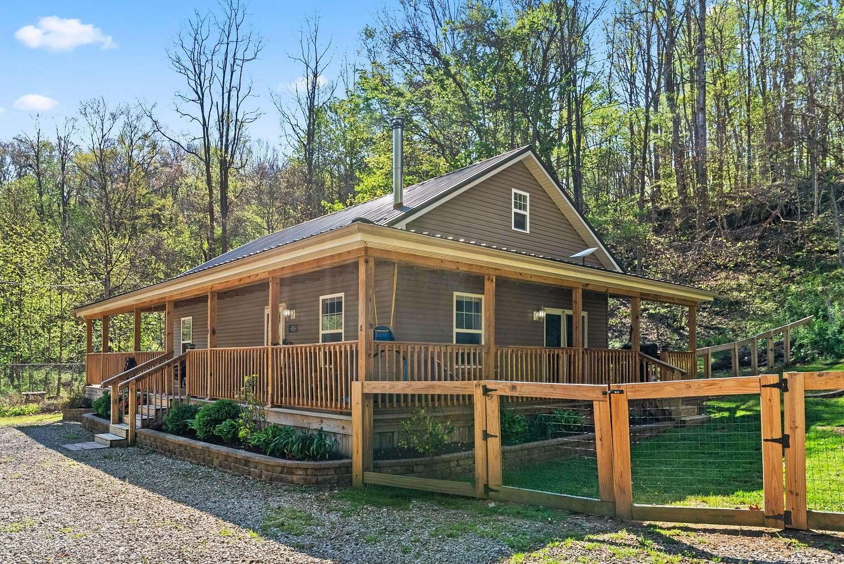 24.1 Acres of Recreational Land with Home for Sale in Piketon, Ohio
