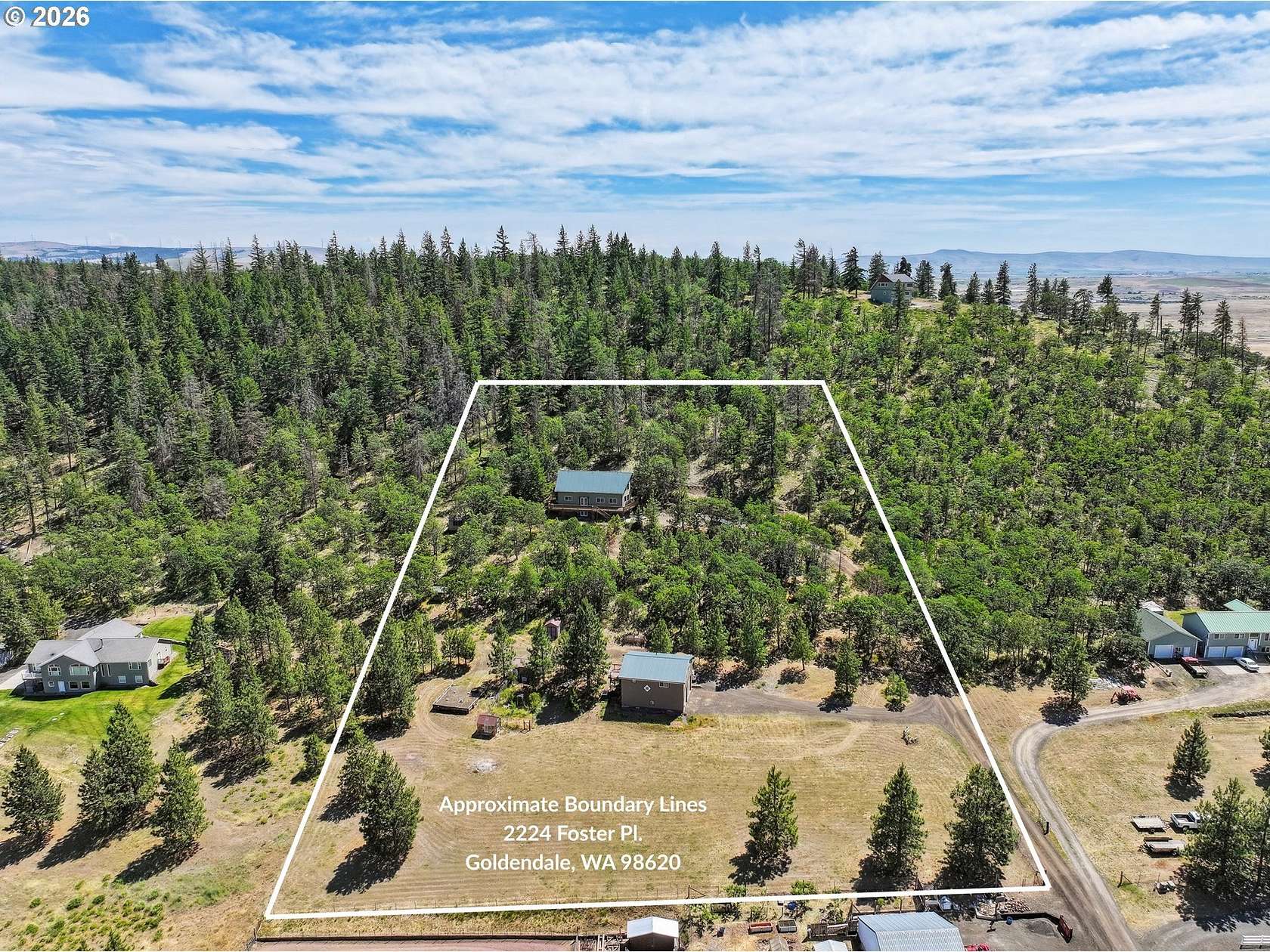 5 Acres of Land with Home for Sale in Goldendale, Washington